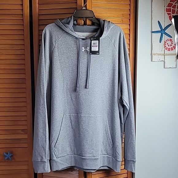 NWT Men's Under Armour UA Rival Fleece Hoodie 2XL - Picture 1 of 7